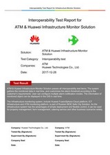 «Huawei Interoperability Test Report for Infrastructure Monitor Solution»